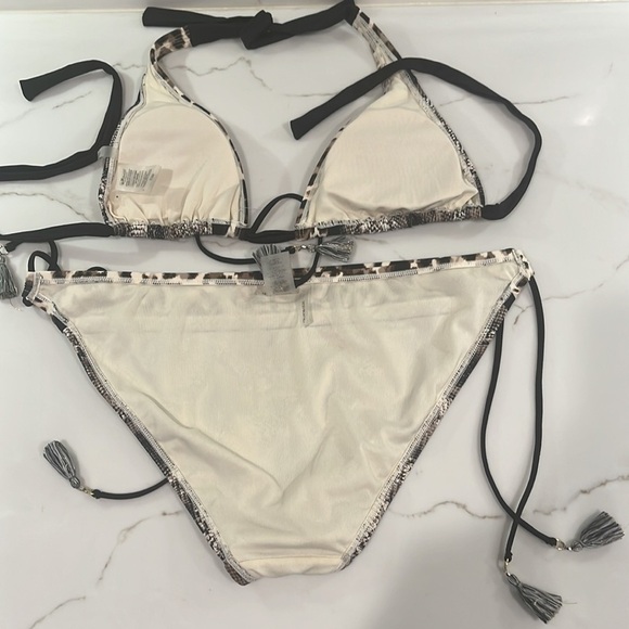 BLEU Rod Beattie Animal Print Triangle Bikini set size 12 - Picture 5 of 8